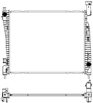 SAKURA AUTOMOTIVE 31318509 -  Радиатор, охлаждение двигателя